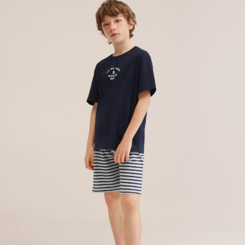 Mango Cotton Pajamas Shorts Pack 7/8